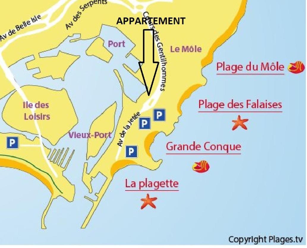 Cap D'Agde 300M Plage Du Mole,Vue Port,Parking,Lave Linge,Piscine Apartment Exterior photo